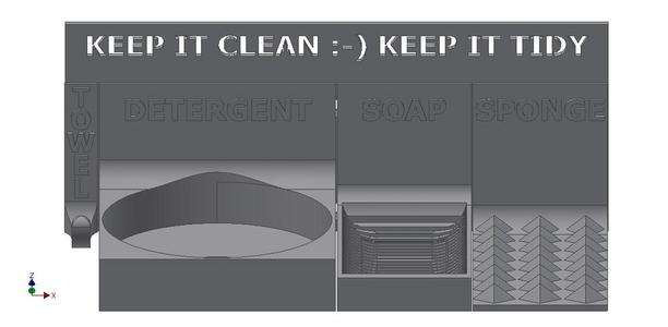 Keep it clean Keep it tidy universal kitchen organizer