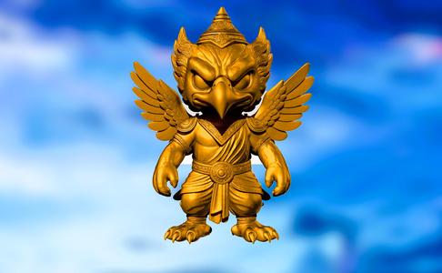 Chibi Garuda – Stylized Hindu Mythology Figure for 3D Printing