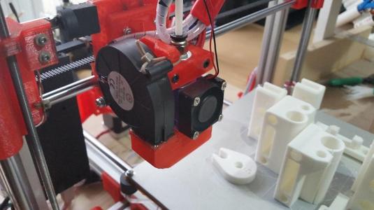 Prusa i3 Bowden Extruder + Inductive Proximity Sensor + Radial Fan