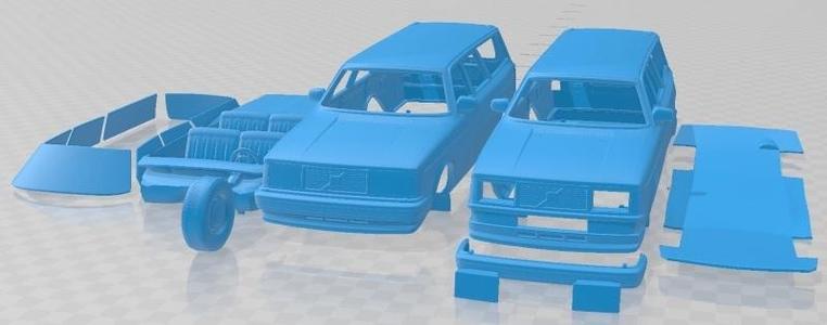 Volvo 245 Wagon 1979 Printable Car