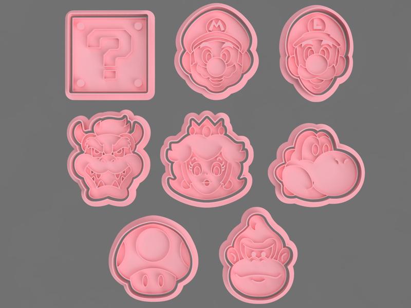 MARIO BROS MINI CUTTER FOR COOKIE AND FONDANT