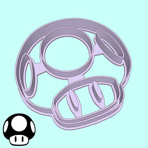 The Super Mario Bros. cookie cutters - mushroom (style 1)
