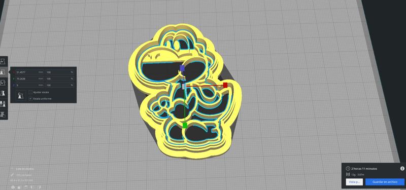 Yoshi Cookie Mold