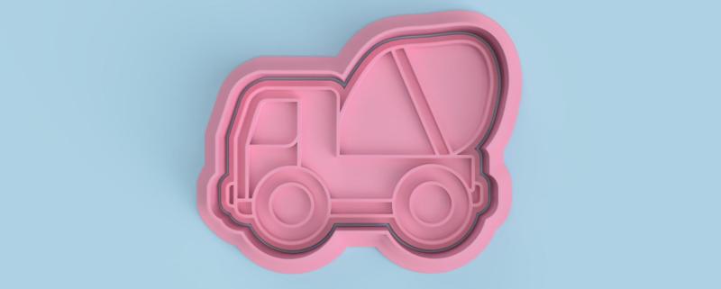 Cement Truck Cookie Cutter (Cement truck Cookie Cutter)