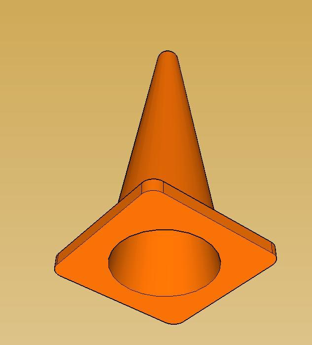 Road cone 1 pcs 2 3/4"  inch