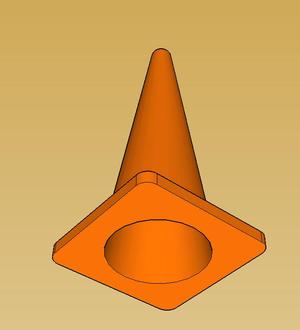 Road cone 1 pcs 2 3/4"  inch
