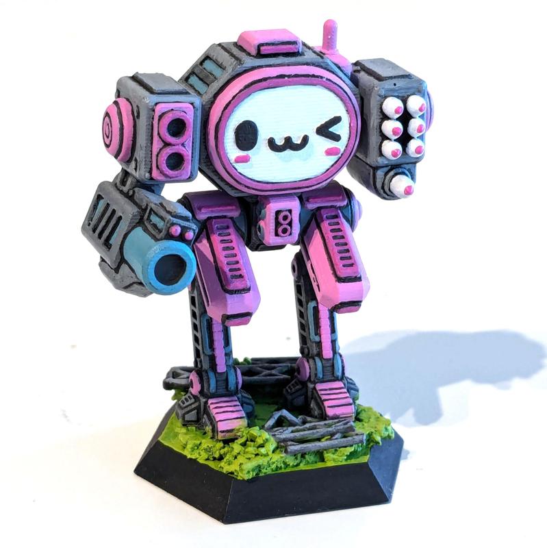 UwU Shadow Force Bandit Mech Miniature: 3D Printable Tabletop Game Model