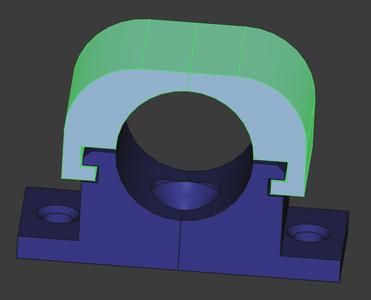 PEX pipe clip ½in 1.27 mm
