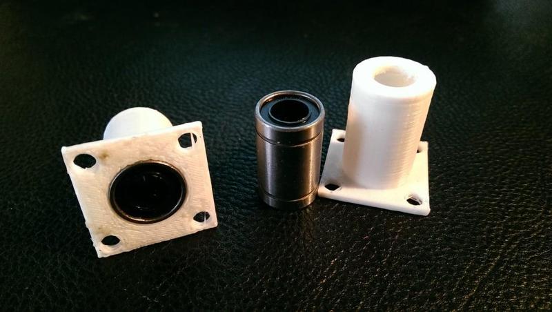 Lm8uu holder with flange