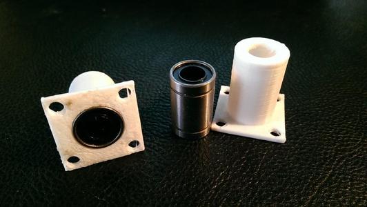 Lm8uu holder with flange