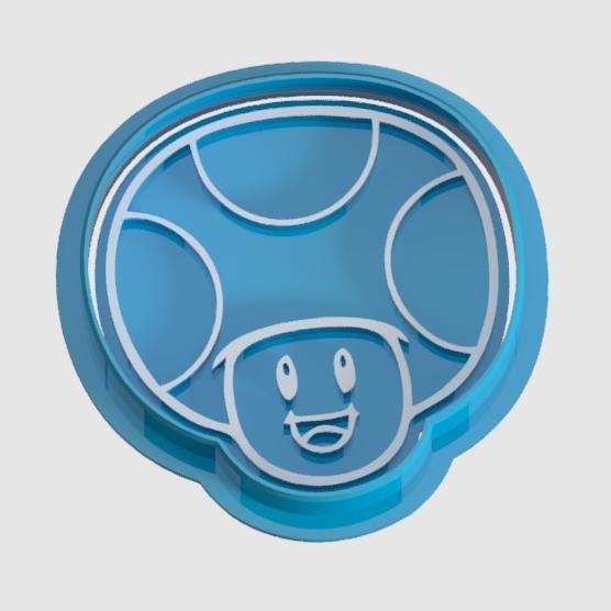 Cookie cutter mushroom mario