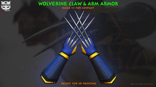 Wolverine Gloves Claw And Arm Armor - Marvel Cosplay
