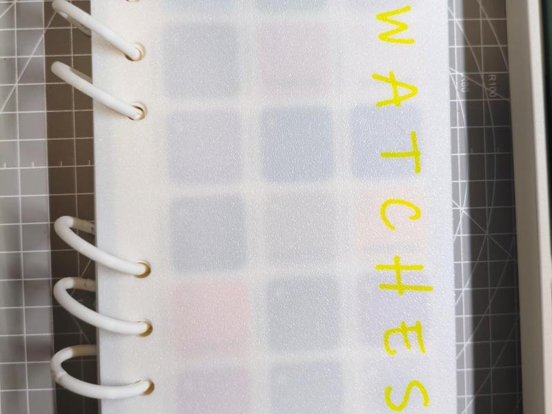 Filament Swatches Binder Cover