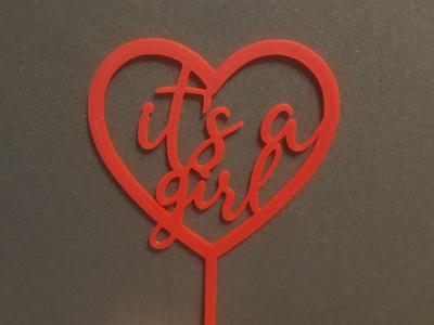 it's a girl topper