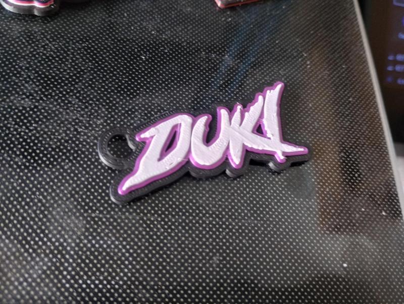 Duki Logo Keychain