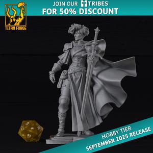 Female Paladin - Hobby 75mm model.