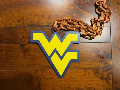 West Virginia Mountaineers Oversized Necklace Logo