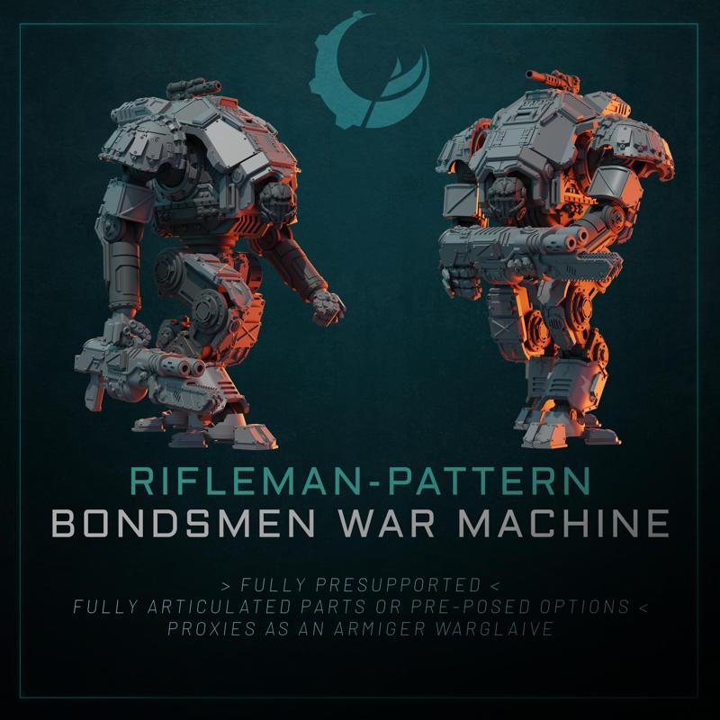 Rilfeman-Pattern Bondsmen Warmachine