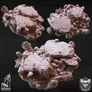 Stone Tree Skull Terrain