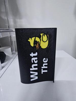 What The DUCK boy duck Novelty car tag