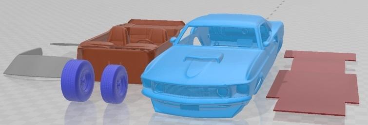 Ford Mustang BOSS 429 1969 Printable Car