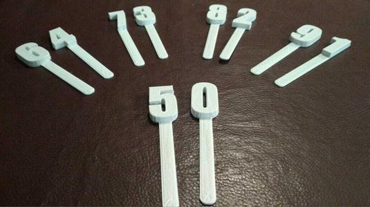 NUMBERS FOR CAKES, TAGS, HAPPY BIRTHDAY, BOOKMARKS, NUMBERS,