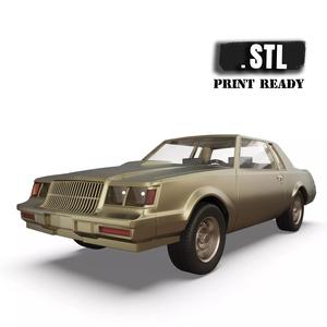 87 Regal Grand National muscle car 3d printer stl files