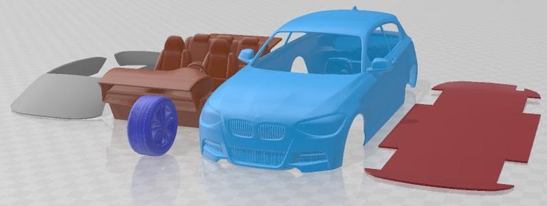 BMW M135i 3doors 2013 Printable Car