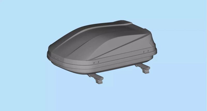 Rooftop Cargo Boxes Car roof rack with cargo box
