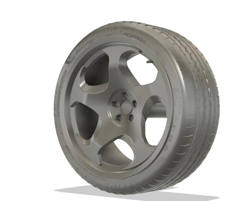 BMW Style 21 (modern) Throwing Star made for 1/18 BMW M3 G80 by Minichamps