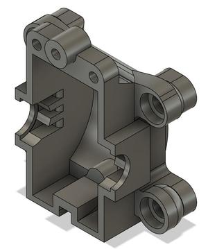 Tamiya TT-01 differential housing with ball bearing