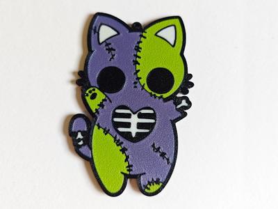Halloween Cat Keychain
