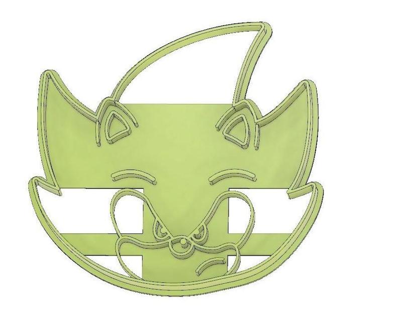 SONIC HEAD COOKIE CUTTER, FONDANT CUTTER