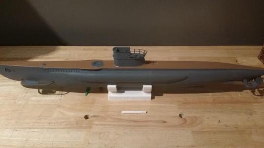 Bathtub U-Boat Improved Stand w/Corrected Class/Hull