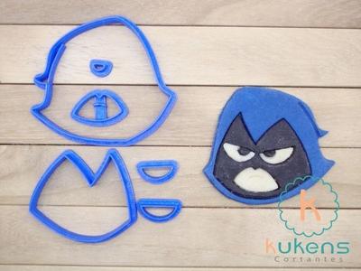 Young Raven Titans Set Cookies Cutter