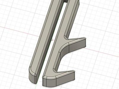 Glass door shower hook v1