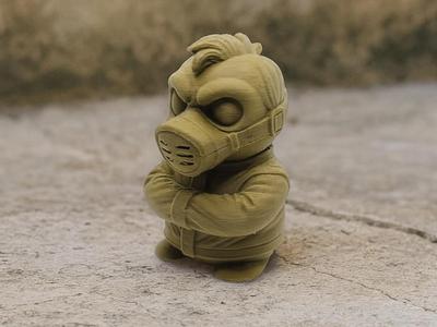 The Little Guardian with Gas Mask