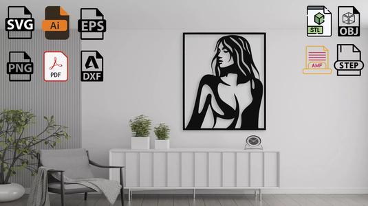 Woman Portrait Wall Decor