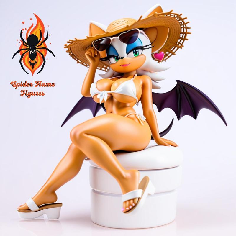 Beach Season Rouge the bat | Sonic the hedgehog