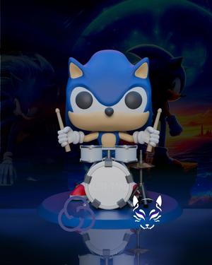 Sonic (with drums) Funko