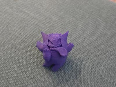Minimal Design Pokemon Gengar Coloring Model