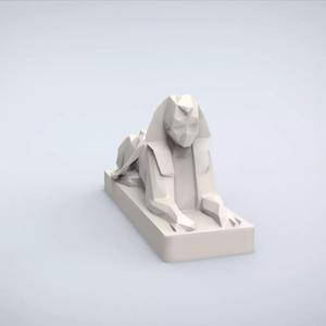 Printable Sphynx Lowpoly Style
