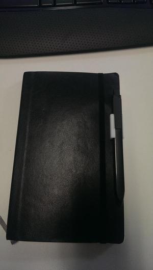 Moleskin book clip to suit mole skin click pen.