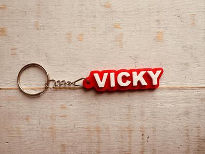 vicky keychain