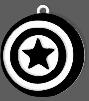 MARVEL AVENGERS CAPTAIN AMERICA KEY CHAIN