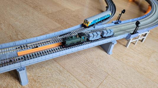 DIY-Viaduct for KATO-Unitrack, Turnouts&Signals, n-scale