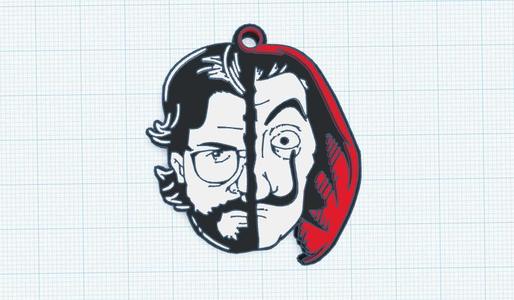 Doctor Paper House Keychain