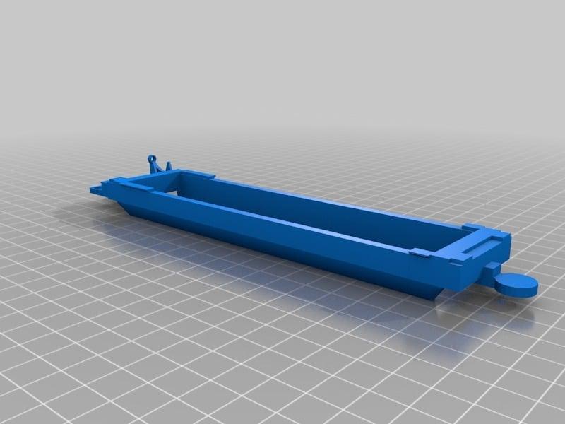 Train Stack car / Well car 40ft articulated HO