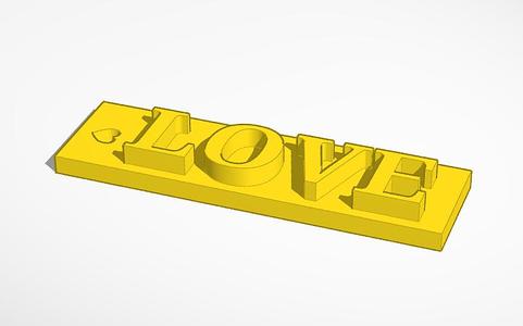 LLAVER LOVE/ LOVE KEYCHAIN