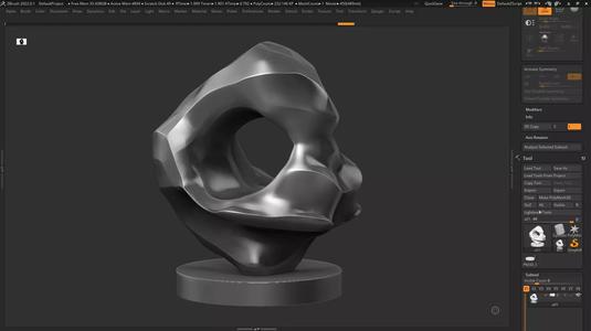 Modern Abstract Decorative sculpture 3d print model 134